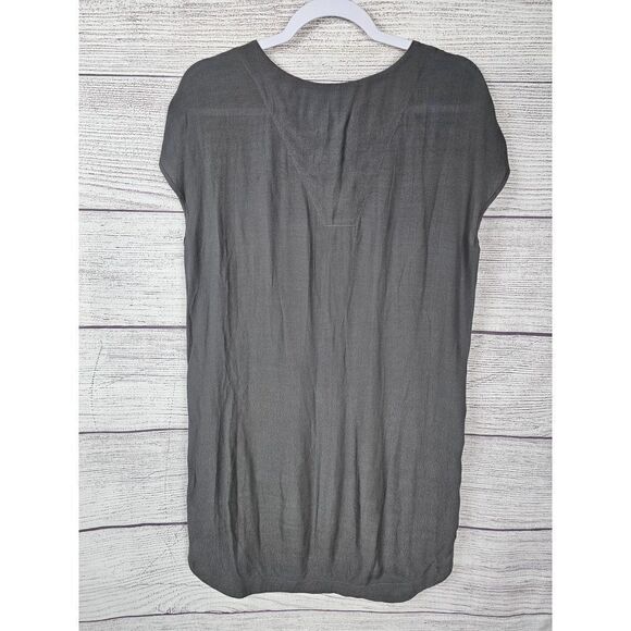 Madewell Du Jour Flowy Tunic Dress Grey Size X-Small - Picture 3 of 6